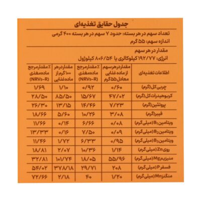 پاستا پنه هفت غله سمولینا زر ماکارون 400 گرم - تصویر 3